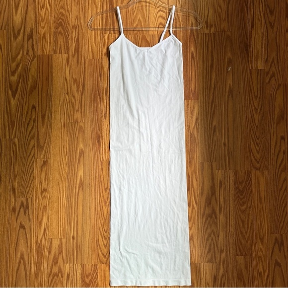 Free People White Spaghetti Strap Tea Length Slip Size XS - NWOT - Picture 2 of 7